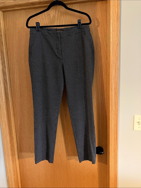 Dana Buchman Pants - Dana Buchman Black & White Houndstooth Ankle Pants